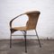 Vinatge Stuhl aus Bambus & Korbgeflecht mit Metallbeinen, 1970er 8
