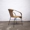 Vinatge Stuhl aus Bambus & Korbgeflecht mit Metallbeinen, 1970er 2