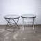 Round Glass and Chrome Side Tables attributed to Casa Padrino, 1990s, Set of 2, Image 1