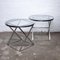 Round Glass and Chrome Side Tables attributed to Casa Padrino, 1990s, Set of 2 7