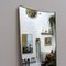 Large Mid-Century Italian Wall Mirror with Brass Frame, 1950s 4