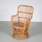 Small Rattan Armchair, Netherlands, 1950s, Image 1