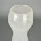 Tall Mezza Filigrana Footed White Murano Vase, 1960s 7