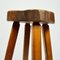Bar Stools in Burr Wood, 1970s, Set of 3 16