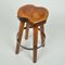Bar Stools in Burr Wood, 1970s, Set of 3 12