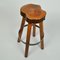 Bar Stools in Burr Wood, 1970s, Set of 3 13