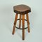 Bar Stools in Burr Wood, 1970s, Set of 3 6