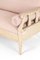 Antique Gustavian Sofa in Pink Linen, 1890s, Image 6