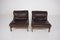 Leather Lounge Chairs in the style of Carl Straub, 1970s, Set of 2 4