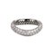 18k White Gold Pomellato Ring with Narrow Wave Band Diamonds, 2000s 5