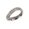 18k White Gold Pomellato Ring with Narrow Wave Band Diamonds, 2000s 1