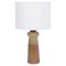 Tall Mid-Century Modern Danish Model 3031 Table Lamp in Beige Ceramic by Soholm, 1960s 1