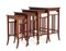 Tables Gigognes Sheraton en Acajou, 1890s, Set de 4 3