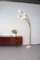 Italian Regency Brass Arc Floor Lamp with Five Arms and Marble Base, 1970s, Image 12