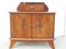 Art Deco Bedside Table in Oak with Small Marble Plan, Image 4