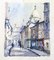 Lucien Delarue, Rue de Montmartre in Paris, 1960er, Aquarell, gerahmt 1