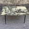 Italian Coffee Table with Printed Table Top, 1950s, Image 6