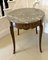 Victorian French Freestanding Kingwood Marble Top Lamp Table, 1880s, Image 1