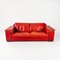 Postmodern Italian Leather Sofa, 1980s 1
