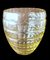 Vaso Art Déco in cristallo giallo molato e molato, Francia, anni '30, Immagine 3