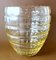 Vaso Art Déco in cristallo giallo molato e molato, Francia, anni '30, Immagine 5