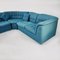 Mid-Century Blue Modular Sofa, 1970s, Set of 4, Image 6