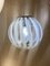 Transparent White Sphere Pendant in Murano Glass from Simoeng, Image 1