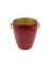 Brass and Red Parchment Cooler / Ice Bucket by Aldo Tura, Italy, 1960s 10