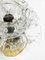 Small Floral Glass Ceiling or Wall Lamp with Brass Base, 1960s 7