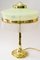 Lámpara de mesa Art Déco de vidrio opalino y varillas de vidrio, Viena, años 20, Imagen 10