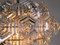 Mid-Century Dandelion Sputnik Glass Prisms Chandelier from VEB, 1960s, Image 4