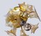 Sische Sputnik Flower Flush Mount in Amber Murano Glass and Brass, 1960s 3