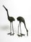 Large Decorative Cranes in Oxidized Brass, 1970s, Set of 2, Image 4