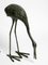 Large Decorative Cranes in Oxidized Brass, 1970s, Set of 2 20