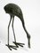 Large Decorative Cranes in Oxidized Brass, 1970s, Set of 2, Image 20