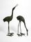 Large Decorative Cranes in Oxidized Brass, 1970s, Set of 2, Image 3