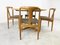 Oak Dining Chairs Model Juliane and Table by Johannes Andersen for Uldum Mobelfabrik, Denmark, 1960s, Set of 5 7