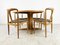 Oak Dining Chairs Model Juliane and Table by Johannes Andersen for Uldum Mobelfabrik, Denmark, 1960s, Set of 5, Image 12