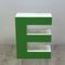 Vintage Green Decorative Letter E, 1970s 1