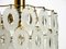 Lámpara italiana con vasos de Murano ovalados, años 50, Imagen 17