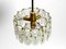 Italienische Lampe mit Ovalen Muranogläsern, 1950er 5