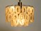 Italienische Lampe mit Ovalen Muranogläsern, 1950er 14