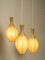 Cocoon Cascade Ceiling Lamp with 3 Large Shades, 1950s, Image 6