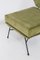 Fauteuils Mid-Century en Velours Vert et Fer, 1950s, Set de 2 4