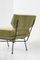 Mid-Century Armchairs in Green Velvet and Iron, 1950s, Set of 2 7