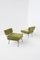 Mid-Century Armchairs in Green Velvet and Iron, 1950s, Set of 2, Image 1