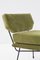 Mid-Century Armchairs in Green Velvet and Iron, 1950s, Set of 2 8