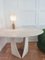 Travertine Circular Dining Table by Claude Berraldacci, 1980s, Image 1