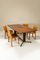 Dining Table in Mahogany, Rosewood and Brushed Brass, Italy, 1960s 11