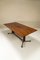 Dining Table in Mahogany, Rosewood and Brushed Brass, Italy, 1960s 4
